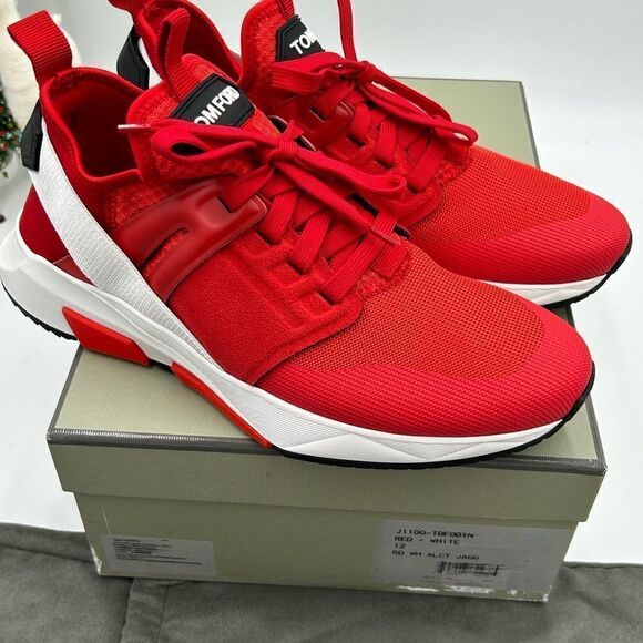 Men’s Tom Ford Jago lace up sneakers size 12 made in Italy - Picture 8 of 11